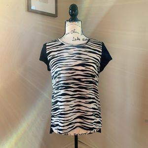 Professional zebra print top